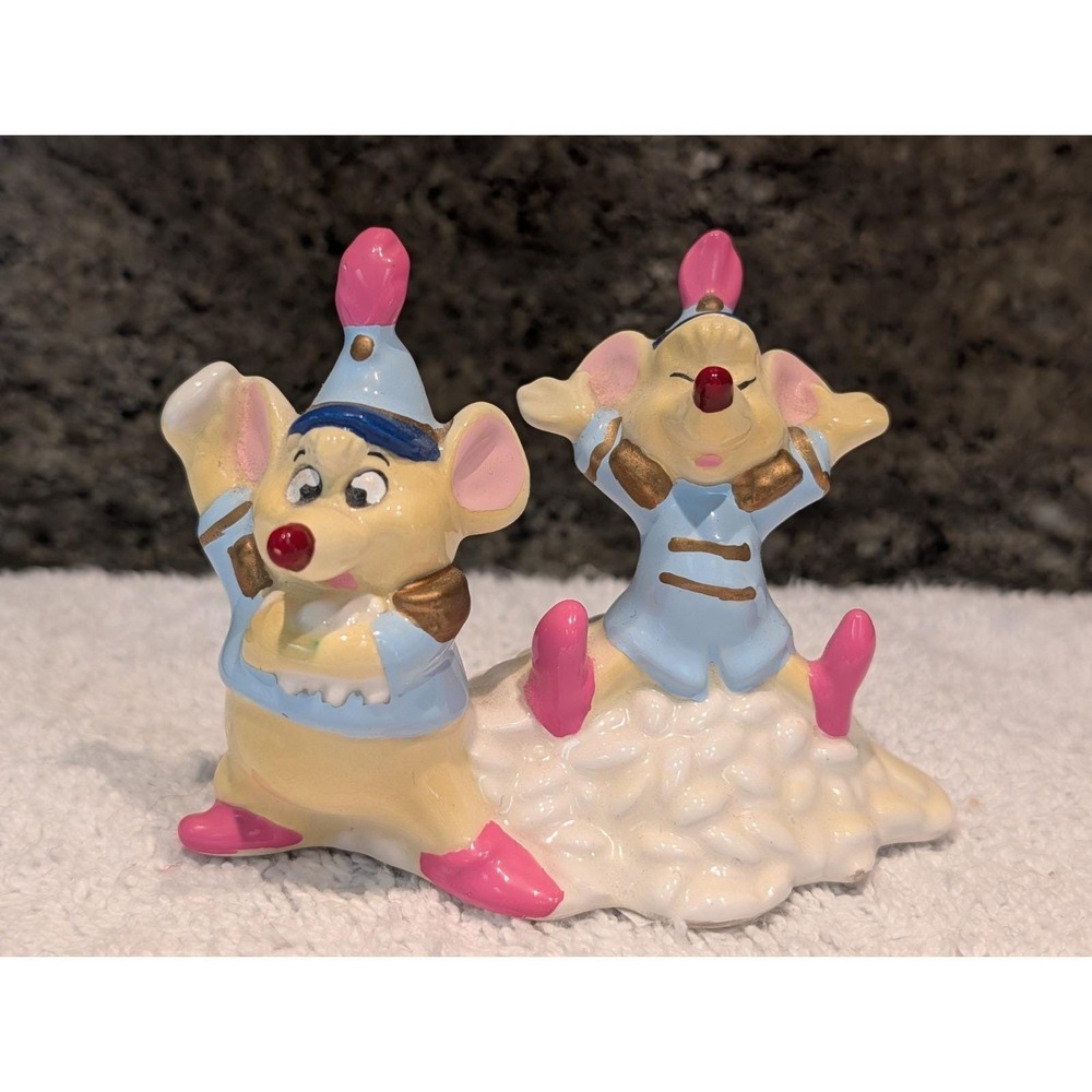 Schmid Walt Disney Cinderella Wedding Throwing Rice Gus Jaq Figurine Vintage Rar